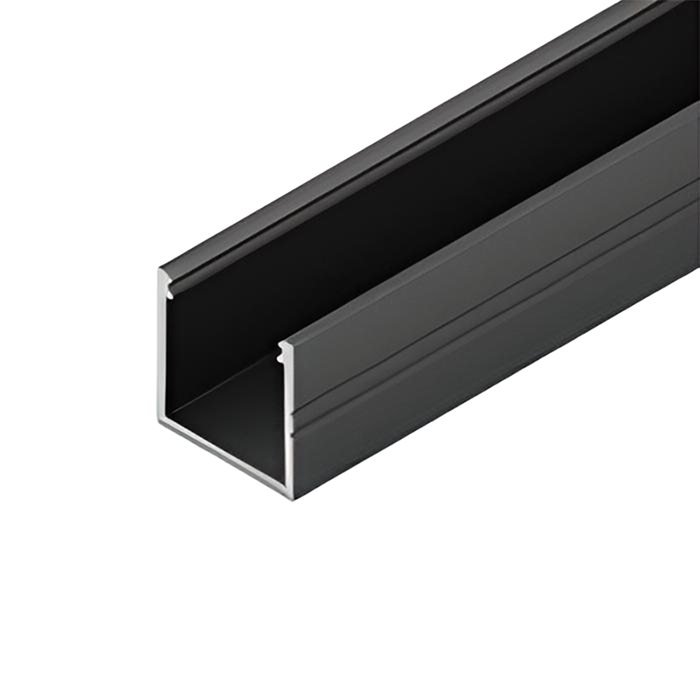 SMART16 opbouwprofiel voor ledstrip | zwart | 2 m