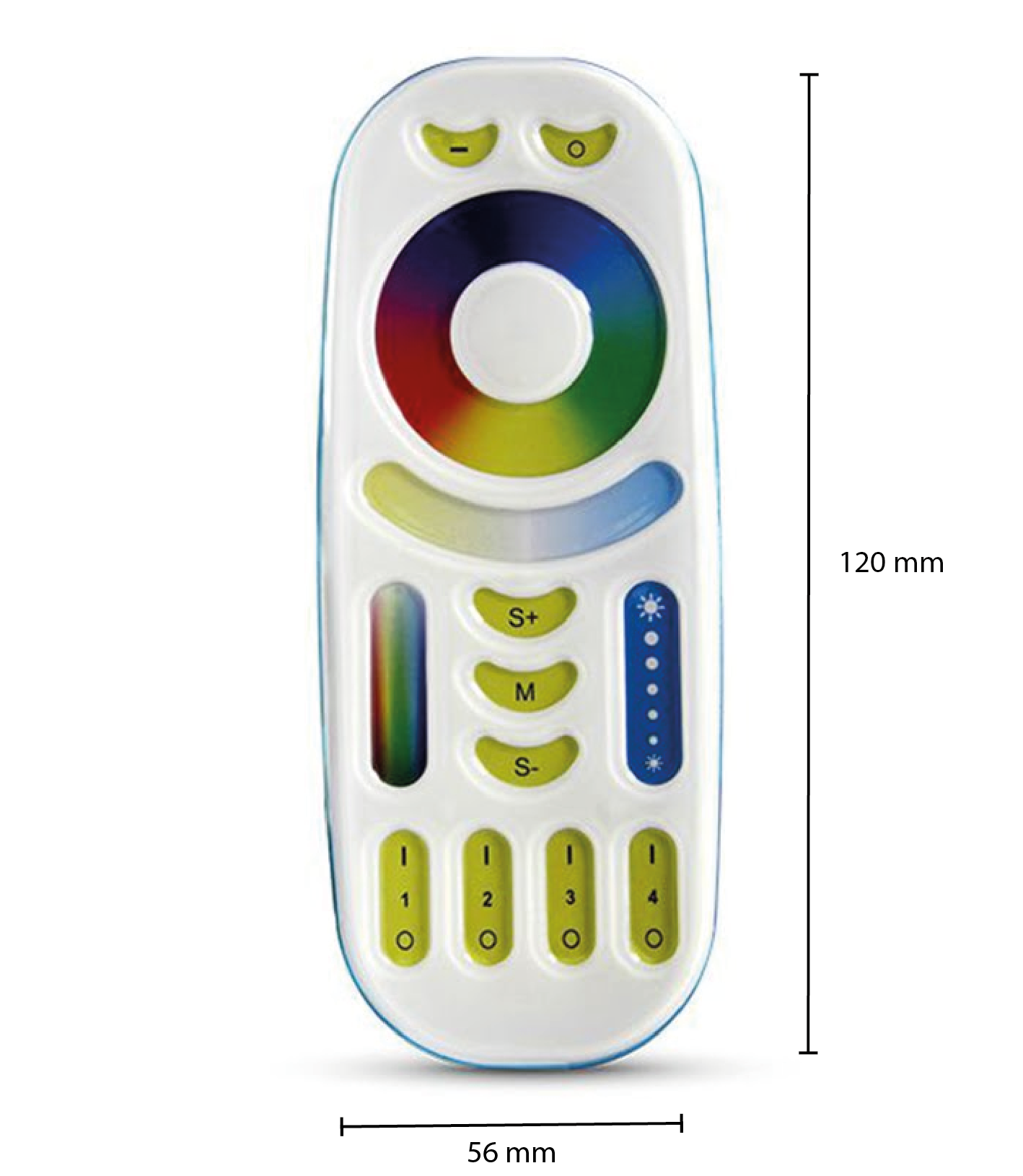 MiBoxer RGB+CCT afstandsbediening | 4 zones | wit - Image 3
