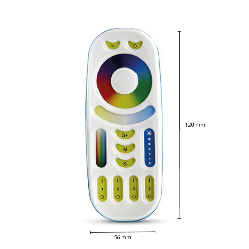 MiBoxer RGB+CCT afstandsbediening | 4 zones | wit - Image 2