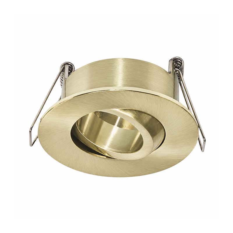 Hessle GU10 inbouwarmatuur | kantelbaar | IP65 | geborsteld goud - Afbeelding 2