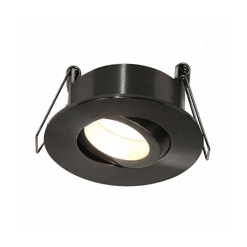 Hessle GU10 inbouwarmatuur | kantelbaar | IP65 | gun metal