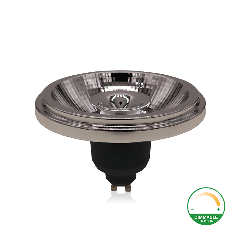 AR111 GU10 led spot 12W | dim to warm 2000–4000K | zwart