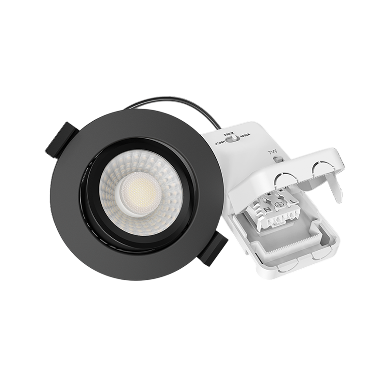 Miran slim-fit led inbouwspot | 5/7W | CCT-switch | zwart - Afbeelding 4