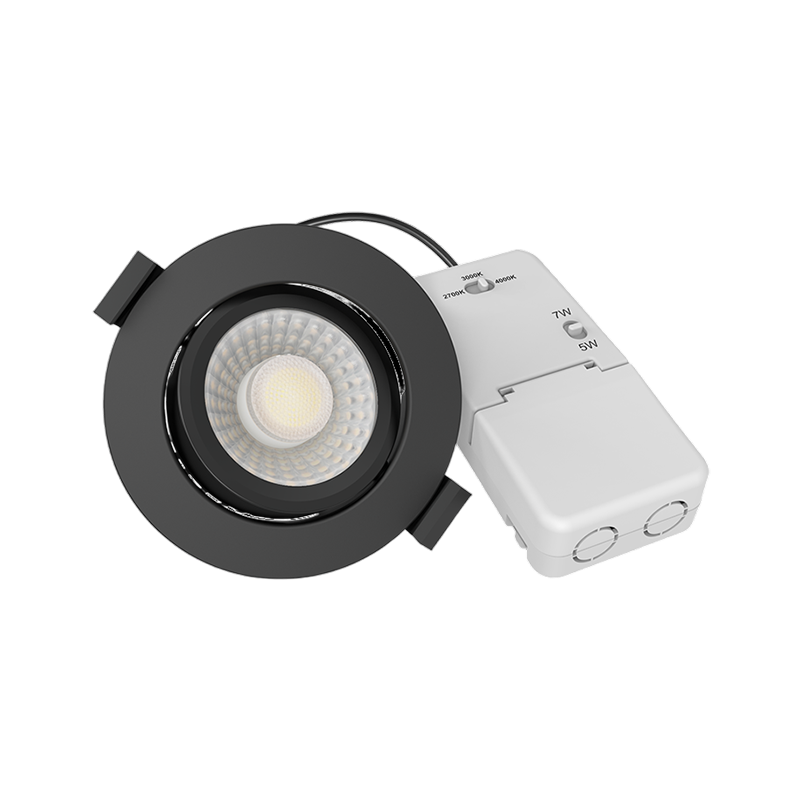 Miran slim-fit led inbouwspot | 5/7W | CCT-switch | zwart - Afbeelding 5