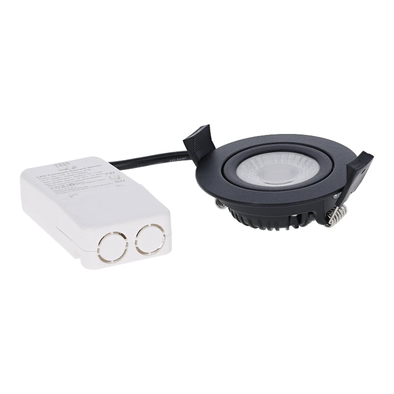 Miran slim-fit led inbouwspot | 5/7W | CCT + dim-to-warm | zwart - Afbeelding 3
