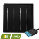 Nova louvre led paneel | 60x60 cm | 30W | CCT | DALI dimbaar | zwart