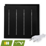Nova louvre led paneel | 60x60 cm | 30W | CCT | dimbaar | zwart