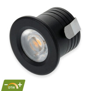 Phobos mini led inbouwspot | 2W | zwart | 2000–3000K dim-to-warm