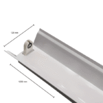 Reflectorarmatuur voor 1 led TL-buis | 120 cm | wit