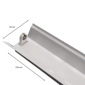 Reflectorarmatuur voor 1 led TL-buis | 120 cm | wit