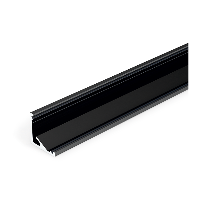 CABI12 hoekprofiel voor ledstrip | zwart | 2 m
