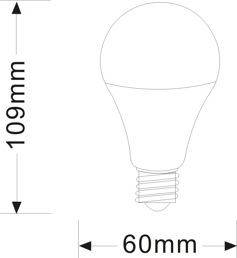 Led verhuislamp E27 | 11W | 6500K - Afbeelding 2