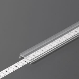 SMART16 click cover voor ledstripprofiel | transparant | 2 m