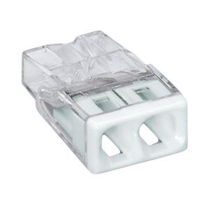 WAGO compacte insteeklasklem | 2 aansluitingen | 0,5–2,5 mm² | doos 100
