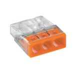 WAGO compacte insteeklasklem | 3 aansluitingen | 0,5–2,5 mm² | doos 100