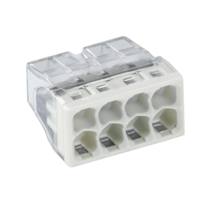 WAGO compacte insteeklasklem | 8 aansluitingen | 0,5–2,5 mm² | doos 50